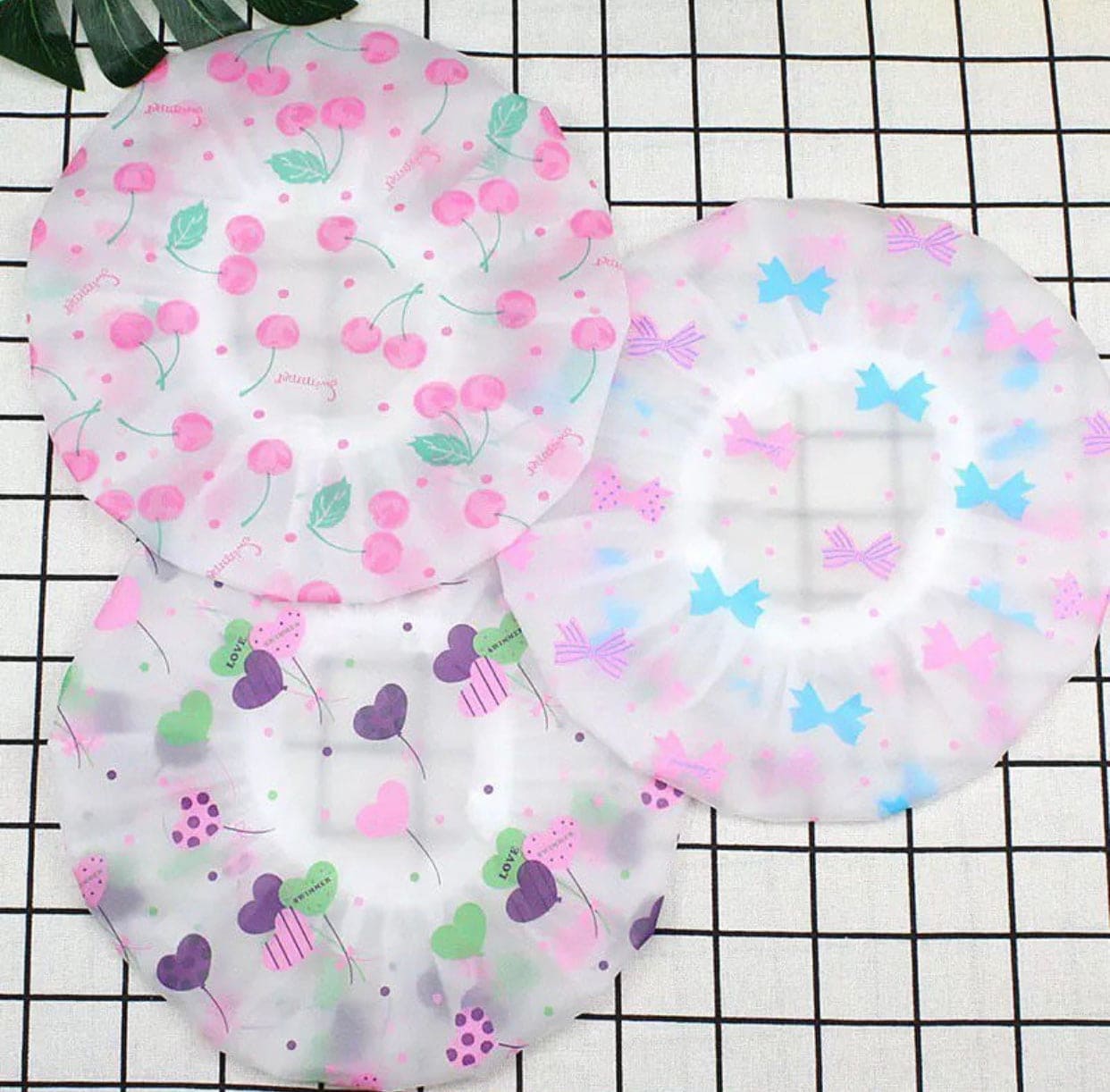 Printed Shower Cap, Waterproof Hair Shower Cap, Bath Hat, Bouffant, Reusable Shower Cap Printed Shower Cap, Waterproof Hair Shower Cap, Bath Hat, Bouffant, Reusable Shower Cap